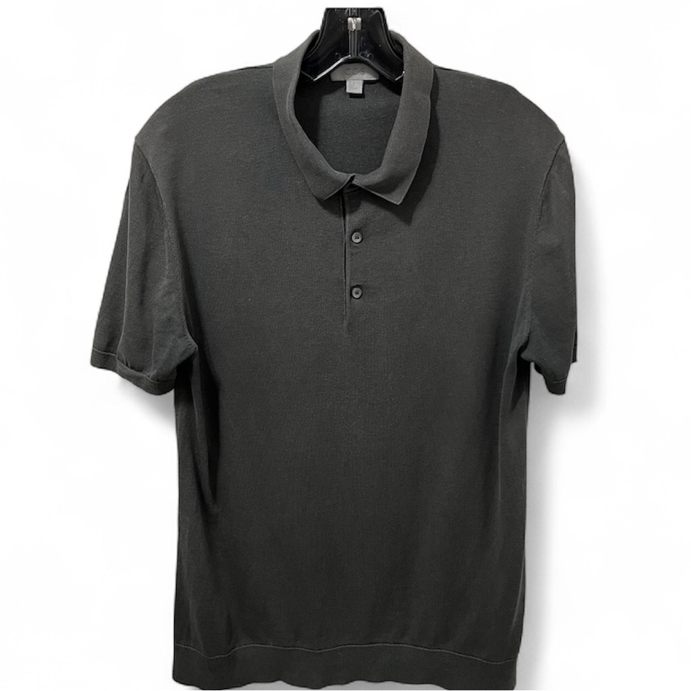 COS SILK BLEND SLIM POLO SHIRT